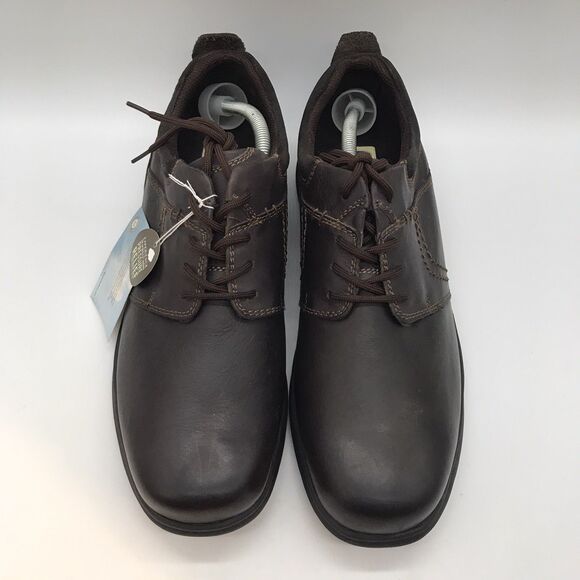 Dr. Scholl\'s Ames Derby Men\'s 13M Brown Leather Lace Up Work Casual Comfort Shoe
